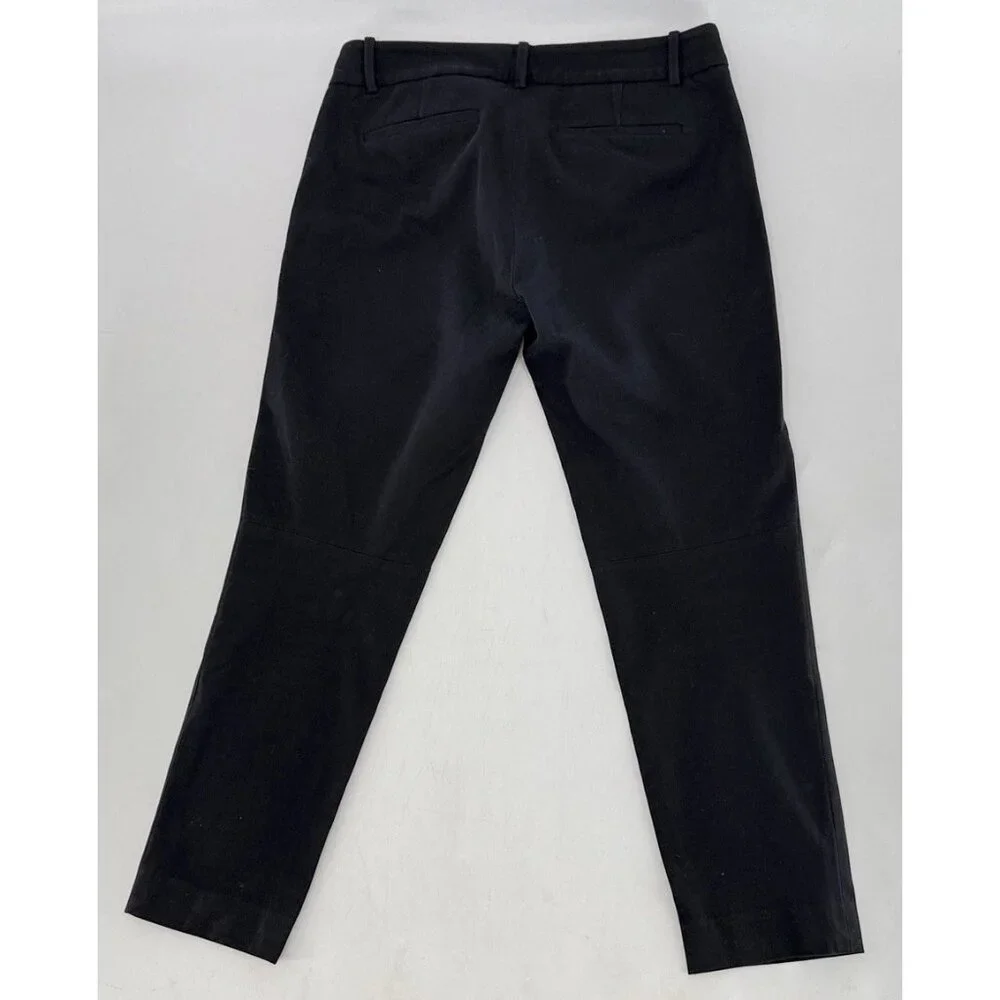 J.Crew Factory Stretch Skinny Black Cropped Pants Size‎ 6 Workwear Office Preppy